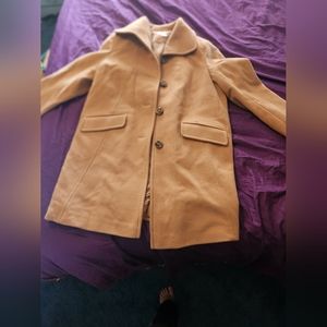 Camel color wool coat